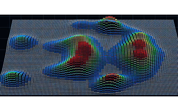 リアルタイムに体圧分布を可視化